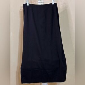 Basic Editions Classic Black Pencil Skirt Sz 14